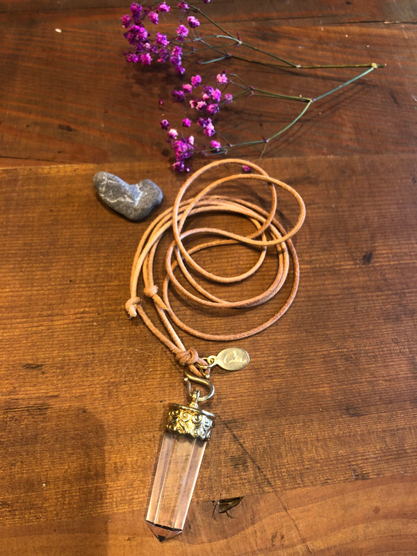 Kleinserie Leder-Halskette KLARO (Unisex)