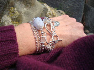 Kleinserie Lederarmband AUBERGINE L♥VE